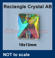 Rectangle Crystal AB